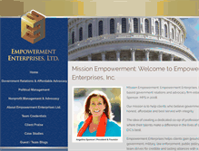 Tablet Screenshot of empowermentpr.com